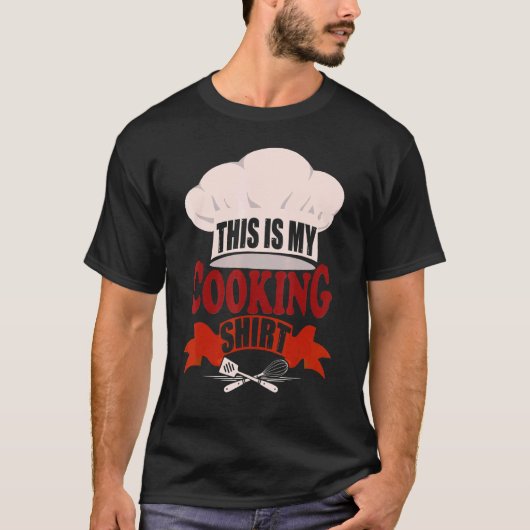 シェフの帽子シェフケータリングシェフ料理の格言 Tシャツ (正面)