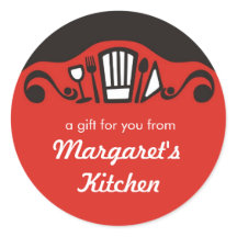 シェフの帽子器ワインギフトラベルキッチンシール