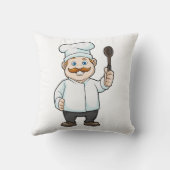 シェフの帽子&スープスプーン付きシェフ クッション (裏面)