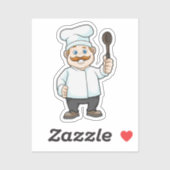 シェフの帽子&スープスプーン付きシェフ シール (シート)