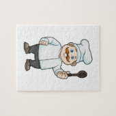 シェフの帽子&スープスプーン付きシェフ ジグソーパズル (横)