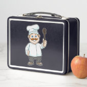 シェフの帽子&スープスプーン付きシェフ メタルランチボックス (インサイチュ)