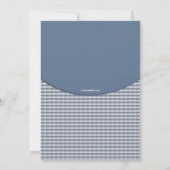 シェフの帽子（青）ポスト'スブルン結婚チ招待状 招待状 (裏面)