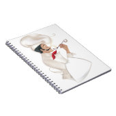 シェフの料理書のレシピ(タオルにあなたの文字を置いて下さい) ノートブック (右側)