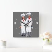 シェフの柱時計 スクエア壁時計 (ホーム)