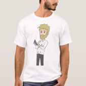 シェフの栓| Bunglistのキャラクターの芸術のティー Tシャツ (正面)