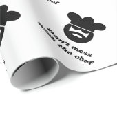 シェフの漫画の調理師と混おもしろいぜ合わない ラッピングペーパー (ロールコーナー)