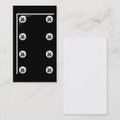 シェフの白は名刺にボタンをかけます 名刺 (正面/裏面)