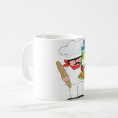 シェフの積み重ね コーヒーマグカップ (正面左)