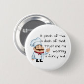 シェフの詩を信頼おもしろいする 缶バッジ (正面&裏面)