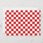 シェフの誕生日会の招待状 招待状 (裏面)