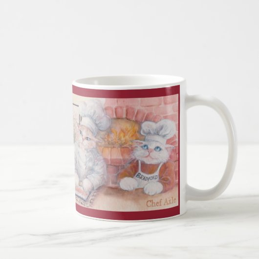 シェフの車軸旗のマグ コーヒーマグカップ (右)