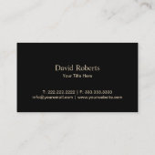 シェフの金ゴールドプレートのケータリング及びイベントのヴィンテージ 名刺 (裏面)