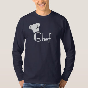 シェフの長袖のワイシャツ Tシャツ