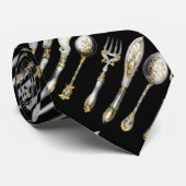 シェフの食事用器具類の台所道具 ネクタイ (ロール)