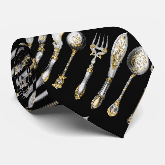 シェフの食事用器具類の台所道具 ネクタイ (ロール)