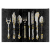 シェフの食事用器具類の食器セット カッティングボード (正面)