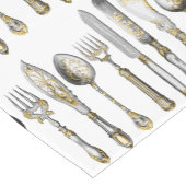 シェフの食料調達の食事用器具類ビジネス ショートテーブルランナー (コーナー)