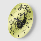 シェフは承認します ラージ壁時計 (傾斜)