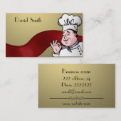 シェフは承認します 名刺 (正面/裏面)