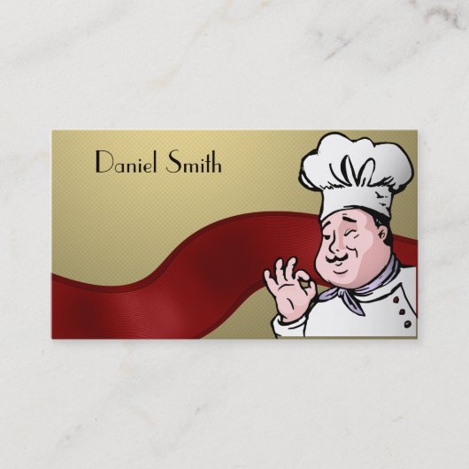 シェフは承認します 名刺 (正面)