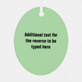 シェフまたは調理師、我々はあなたの料理スキルを愛カスタムする メタルオーナメント (裏面)