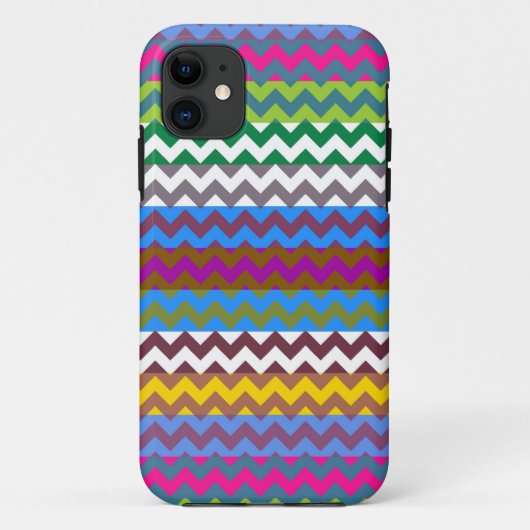 シェフアステカロンのジグストライプラスパターン6 Case-Mate iPhoneケース (裏面)