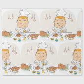 シェフアットワークラッピング紙 ラッピングペーパー (フラット)