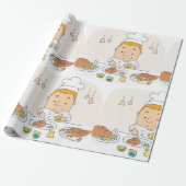 シェフアットワークラッピング紙 ラッピングペーパー (アンロールド)