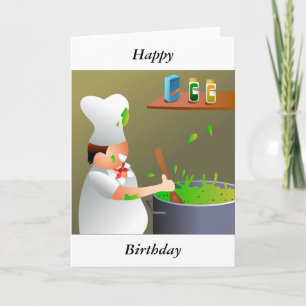 シェフアットワーク,ハッピー,誕生日 カード