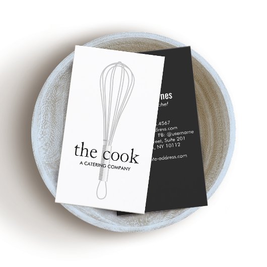 シェフアンドベイカーウィスクケータリング 名刺