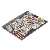 シェフィーフォントグレイとブロンズ – 9669 ノートブック (左側)