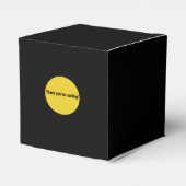 シェフィーフォント – ブラック&金ゴールドモノグラム フェイバーボックス (裏面サイド)