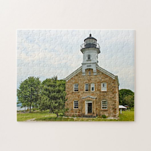 シェフィールドの島の灯台、コネチカット ジグソーパズル (横)