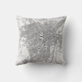 シェフィールドイギリス(1823年)のヴィンテージの地図 クッション (裏面)