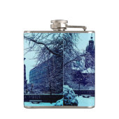 シェフィールドタウンホール、雪 フラスク (裏面)