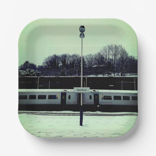 シェフィールド列車 ペーパープレート (正面)