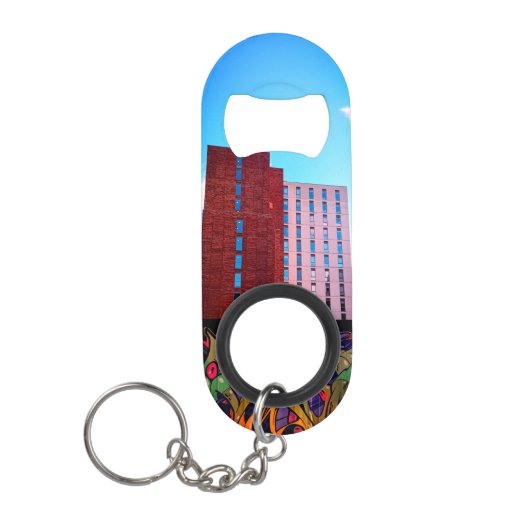 シェフィールド建物 キーホルダー栓抜き (正面)