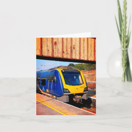 シェフィールド青と黄色の列車 カード
