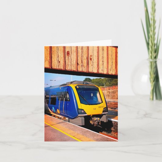 シェフィールド青と黄色の列車 カード (正面)