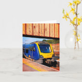 シェフィールド青と黄色の列車 カード (黄色い花)