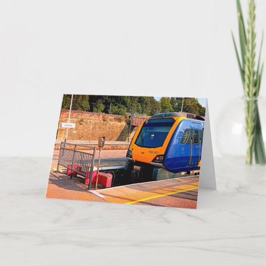 シェフィールド青と黄色の列車 カード (正面)