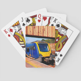 シェフィールド青と黄色の列車 トランプ