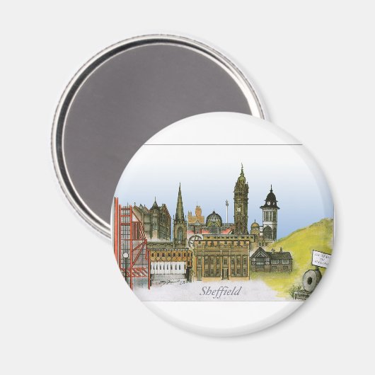 シェフィールド – サウスヨークシャー、トニー・フェルナンデス マグネット (正面/裏面)