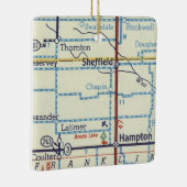 シェフィールドIAヴィンテージマップ セラミックオーナメント (右)