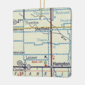 シェフィールドIAヴィンテージマップ セラミックオーナメント (左)