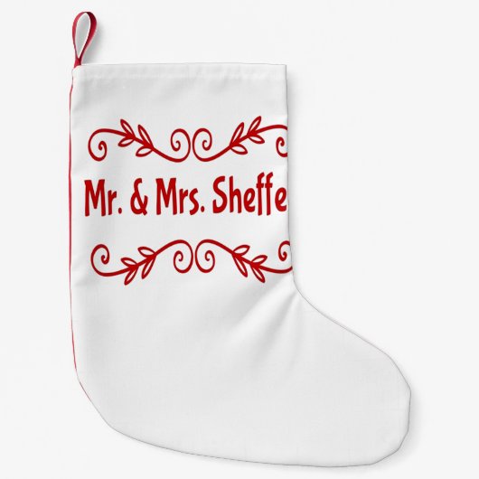 シェフィー夫妻 スモールクリスマスストッキング (正面)