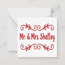 シェフィー夫妻 ノートカード