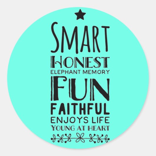 シェフィー頭字語 ラウンドシール (正面)