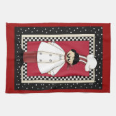 シェフイタリアンおもしろいキッチンタオル キッチンタオル (横)